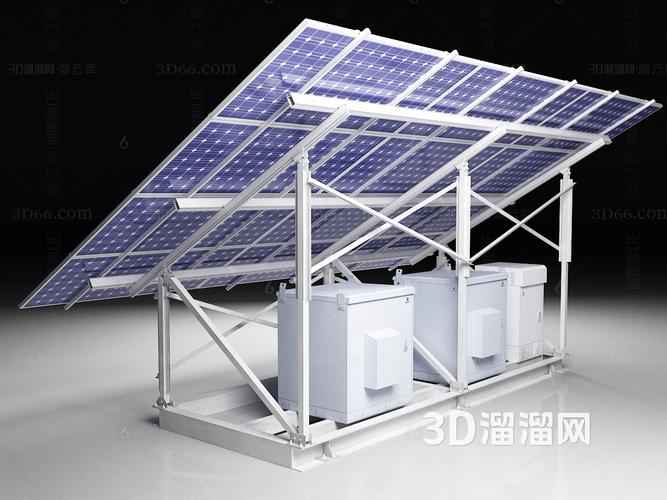 太阳能光伏发电设备3d模型